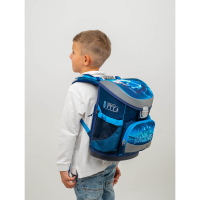 Belmil Mini-Fit Schulranzen-Set 4-tlg. - RACING BLUE NEON