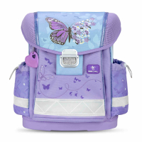 Belmil Classy Schulranzen-Set 4-tlg. - PURPLE BLUE BUTTERFLY
