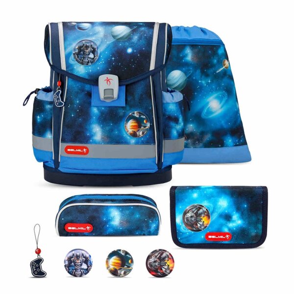 Belmil Classy Plus Schulranzen-Set 5-tlg. - GALAXY LIGHT