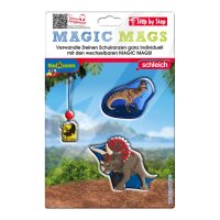 Step by Step MAGIC MAGS - 3-teilig - schleich®, Dinosaurs - TRICERATOPS