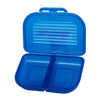 McNeill Brotdose flach und Flasche im Set blau