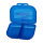McNeill Brotdose flach und Flasche im Set blau
